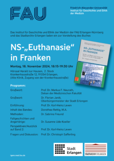 Zum Artikel "Veranstaltungshinweis: Buchvorstellung des Forschungsprojekts NS-„Euthanasie“ in Franken"