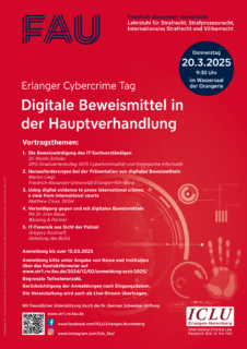 Zum Artikel "Veranstaltungshinweis: Erlanger Cybercrime Tag 2025 | Anmeldung"